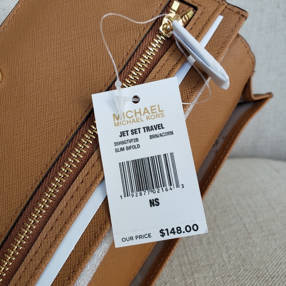 SOLD Michael Kors Ciara Bag + Wallet + Pom brown - Picture 6 of 8